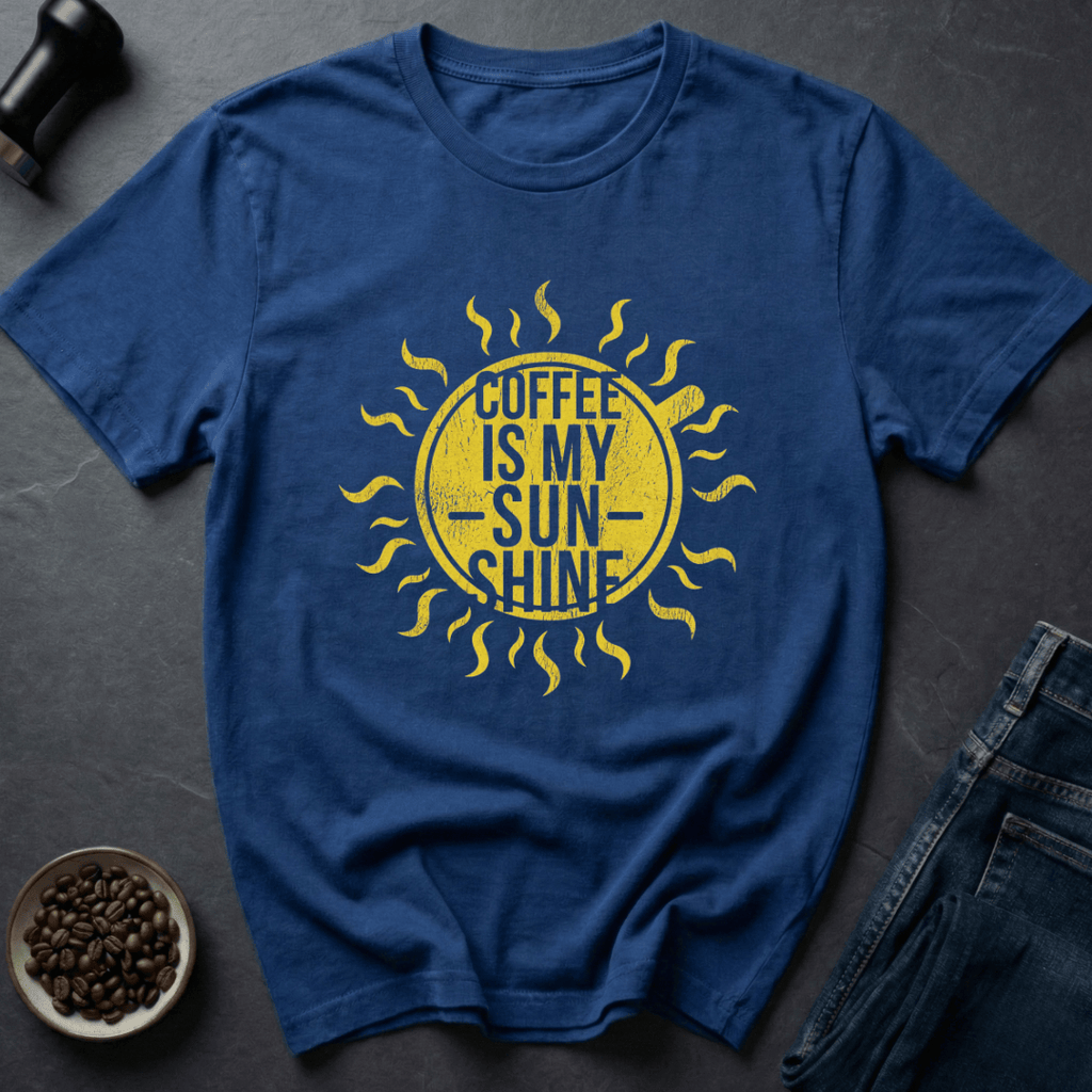 Coffee graphic Golden Roast T-Shirt in Royal / S by Caffeine Dept