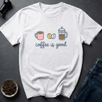 Coffee graphic Good Coffee T-Shirt in Sand / S by Caffeine Dept