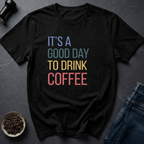 Coffee graphic Good Day Coffee T-Shirt in Navy / S by Caffeine Dept
