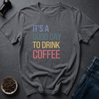 Coffee graphic Good Day Coffee T-Shirt in Navy / S by Caffeine Dept