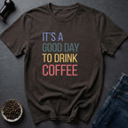 Coffee graphic Good Day Coffee T-Shirt in Navy / S by Caffeine Dept