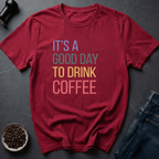 Coffee graphic Good Day Coffee T-Shirt in Navy / S by Caffeine Dept