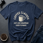 Coffee graphic Grammar Fuel T-Shirt in Navy / S by Caffeine Dept