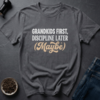 Coffee graphic Grandkids First T-Shirt in Black / S by Caffeine Dept