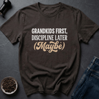 Coffee graphic Grandkids First T-Shirt in Black / S by Caffeine Dept