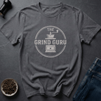 Coffee graphic Grind Guru T-Shirt in Charcoal / S by Caffeine Dept