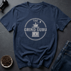 Coffee graphic Grind Guru T-Shirt in Navy / S by Caffeine Dept
