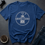 Coffee graphic Grind Guru T-Shirt in Royal / S by Caffeine Dept