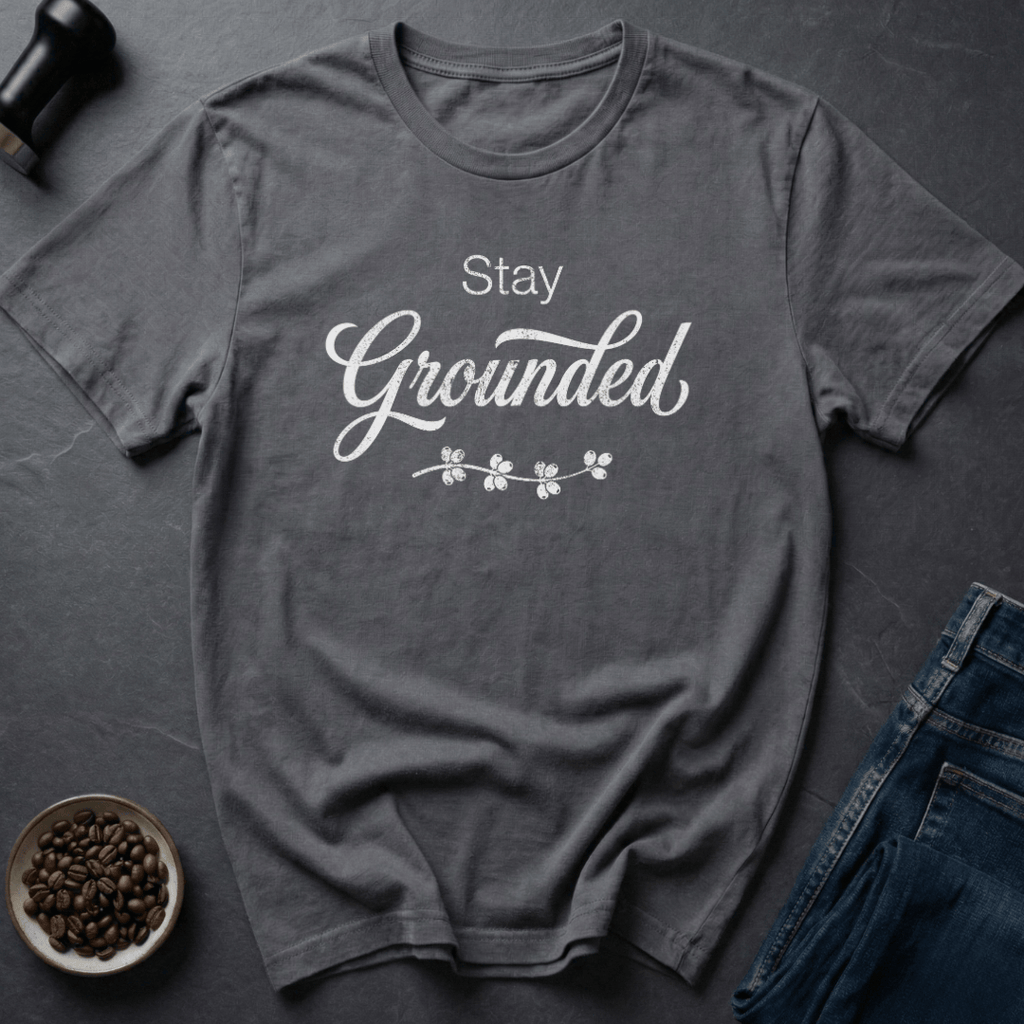 Coffee graphic Ground Zero T-Shirt in Charcoal / S by Caffeine Dept