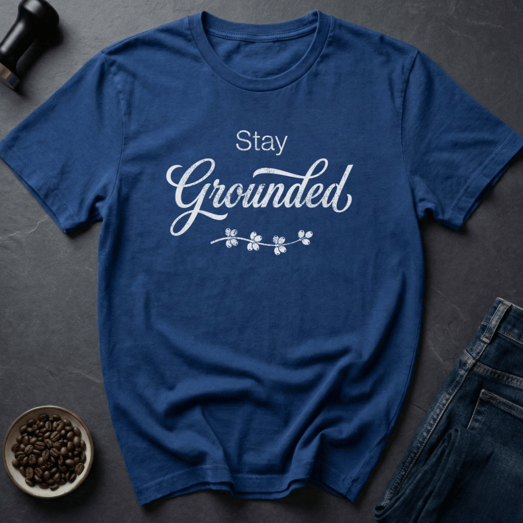 Coffee graphic Ground Zero T-Shirt in Royal / S by Caffeine Dept