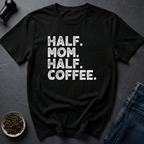Coffee graphic Half Mom Coffee T-Shirt in Royal / S by Caffeine Dept