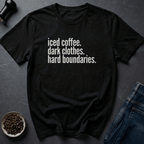 Coffee graphic Hard Boundaries T-Shirt in Black / S by Caffeine Dept