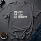 Coffee graphic Hard Boundaries T-Shirt in Black / S by Caffeine Dept