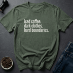 Coffee graphic Hard Boundaries T-Shirt in Black / S by Caffeine Dept