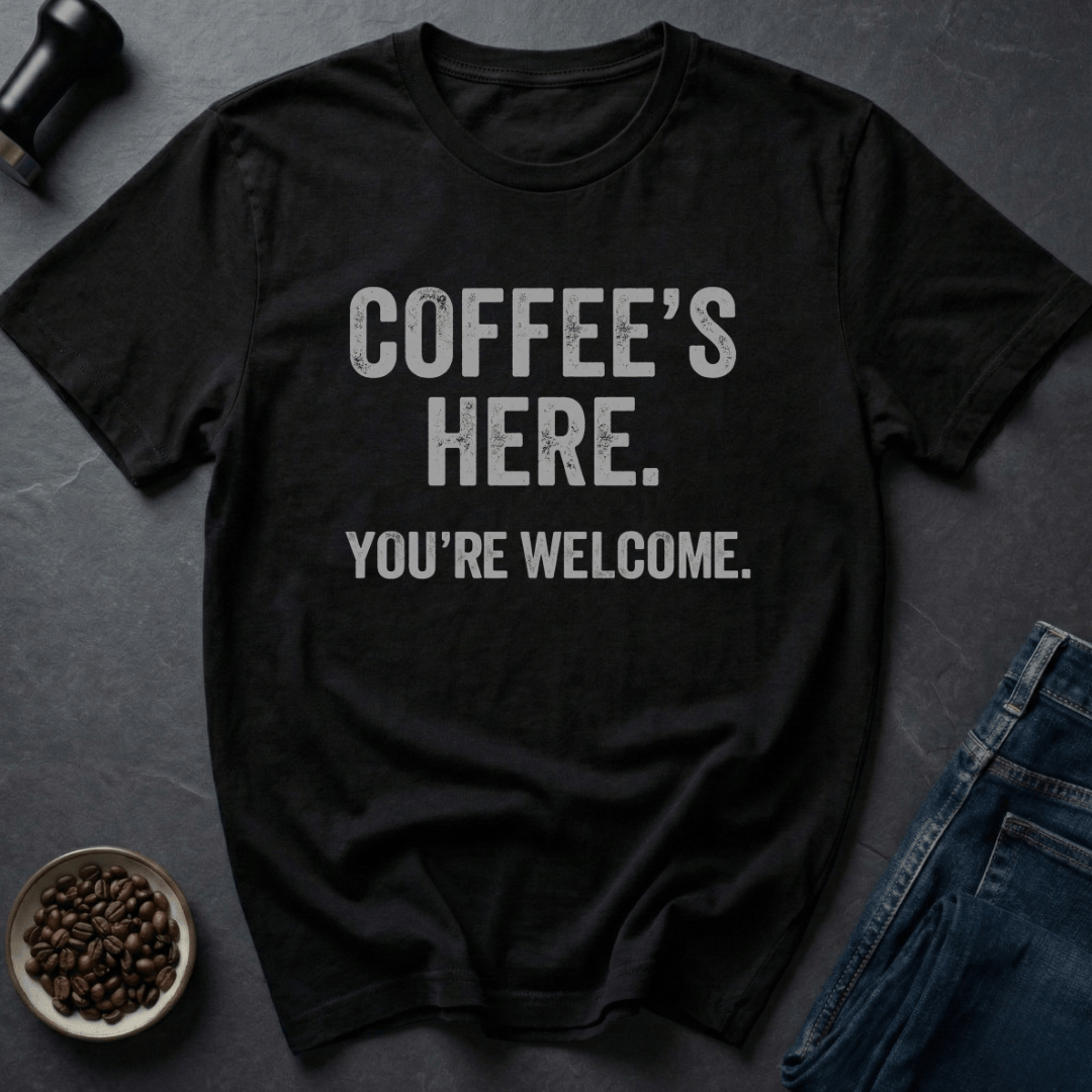 Coffee graphic Hero Brew T-Shirt in Black / S by Caffeine Dept
