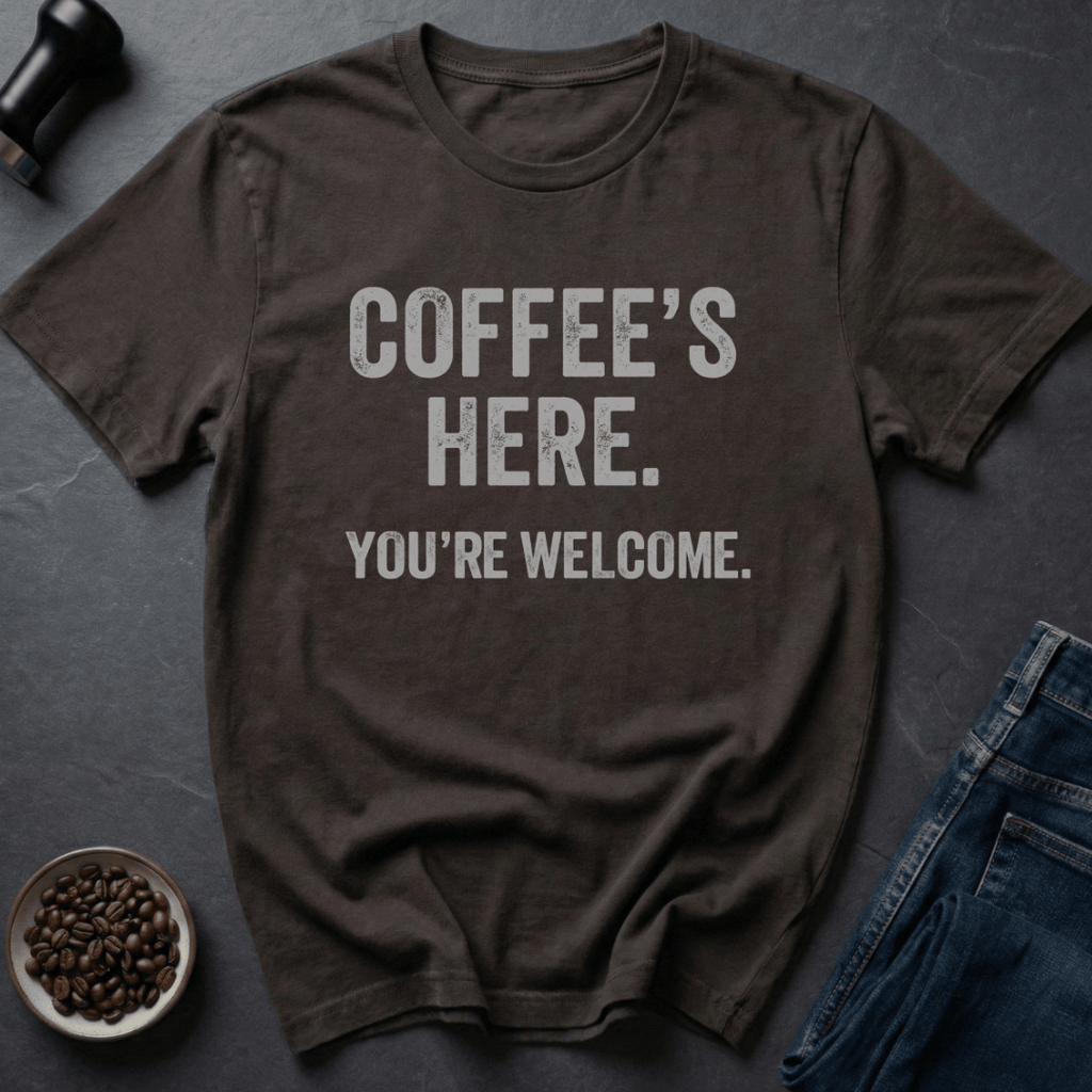 Coffee graphic Hero Brew T-Shirt in Dark Chocolate / S by Caffeine Dept