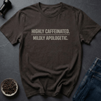 Coffee graphic Highly Caffeinated T-Shirt in Charcoal / S by Caffeine Dept