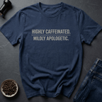 Coffee graphic Highly Caffeinated T-Shirt in Charcoal / S by Caffeine Dept