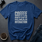 Coffee graphic Human Loading T-Shirt in Charcoal / S by Caffeine Dept
