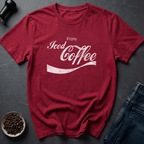 Coffee graphic Iced Coffee T-Shirt in Heather Red / S by Caffeine Dept