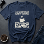 Coffee graphic Introvert Coffee T-Shirt in Black / S by Caffeine Dept