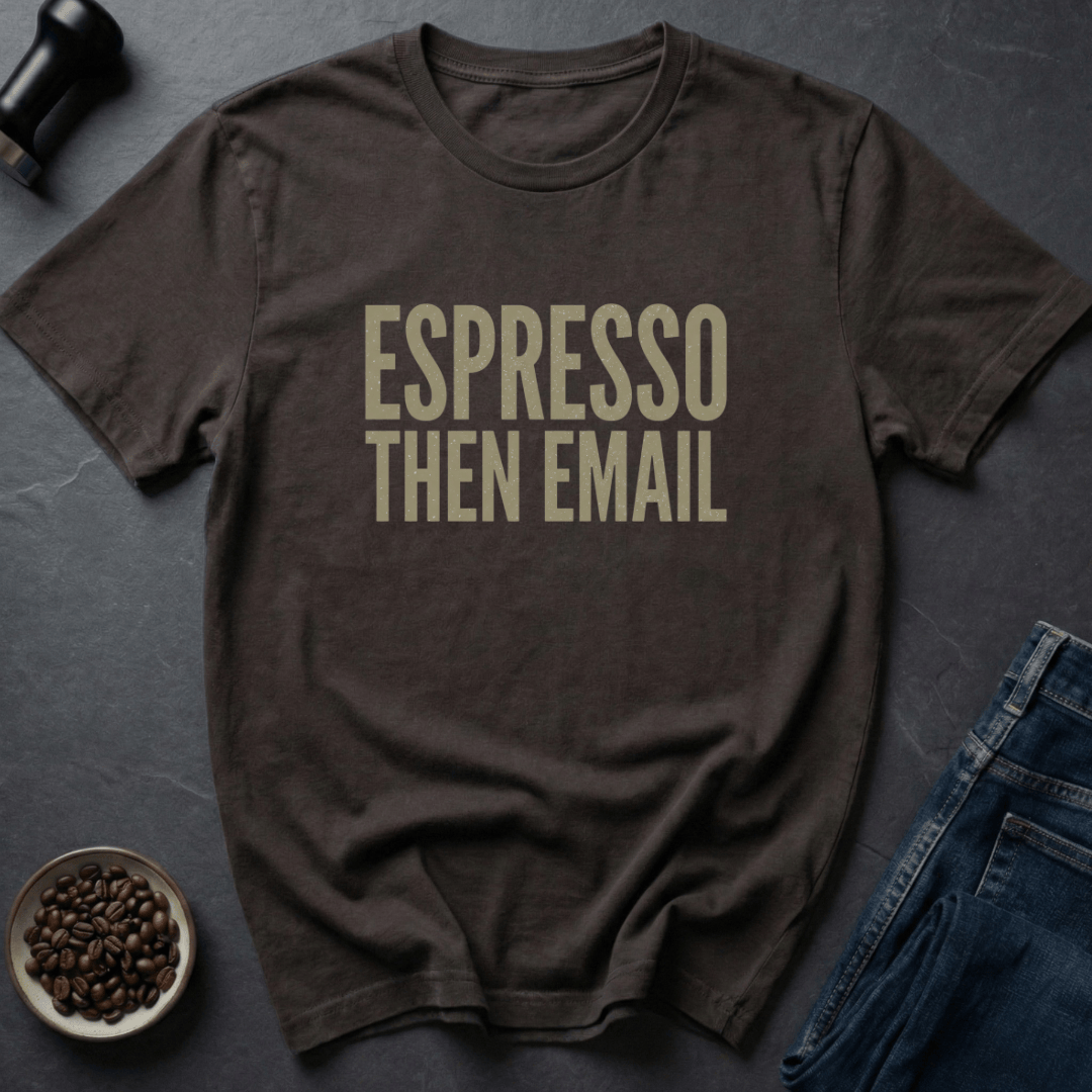 Coffee graphic Italian Coffee T-Shirt in Charcoal / S by Caffeine Dept