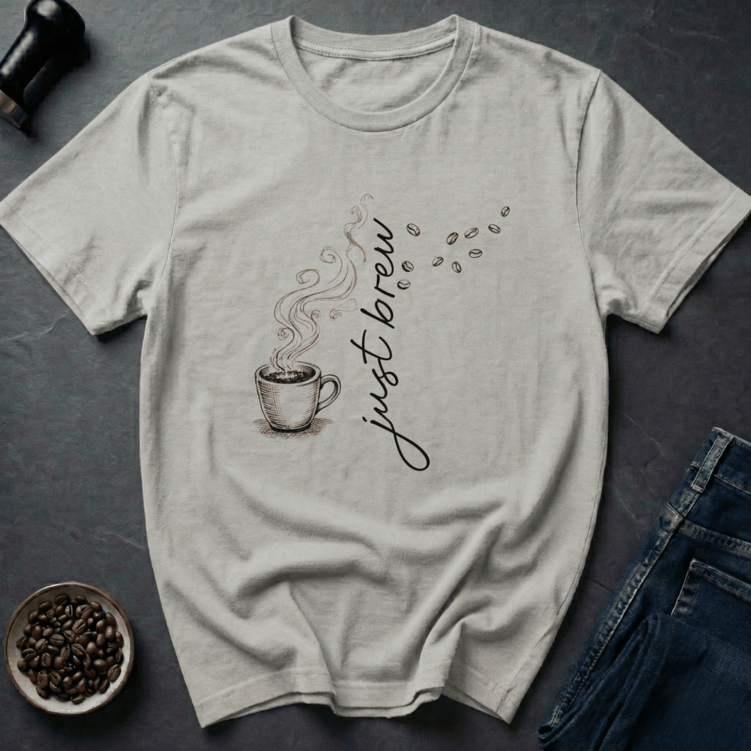 Coffee graphic Just Beans T-Shirt in Cornsilk / S by Caffeine Dept