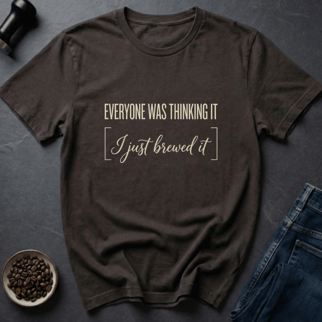 Coffee graphic Just Brewed T-Shirt in Dark Chocolate / S by Caffeine Dept