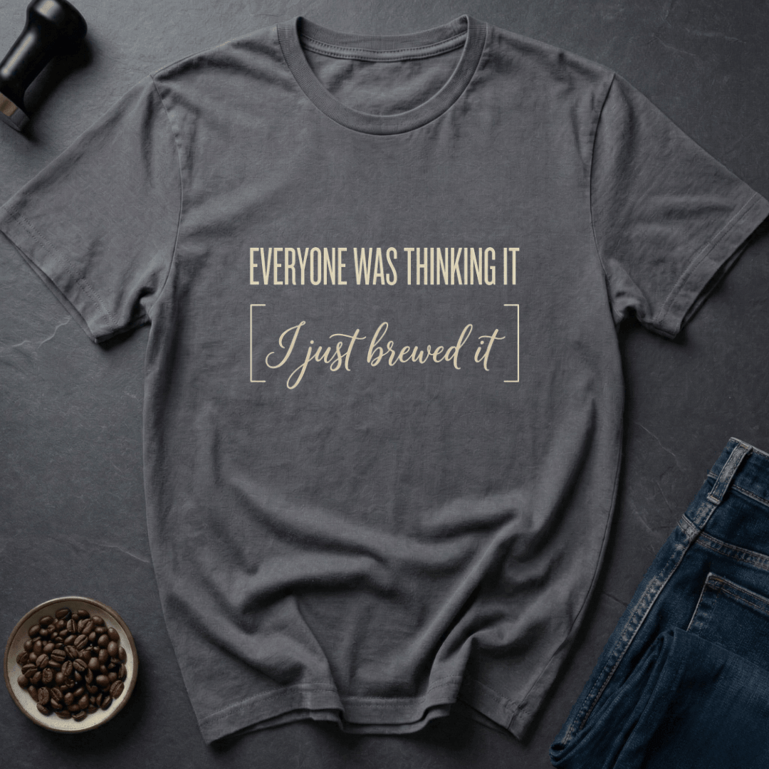 Coffee graphic Just Brewed T-Shirt in Dark Chocolate / S by Caffeine Dept