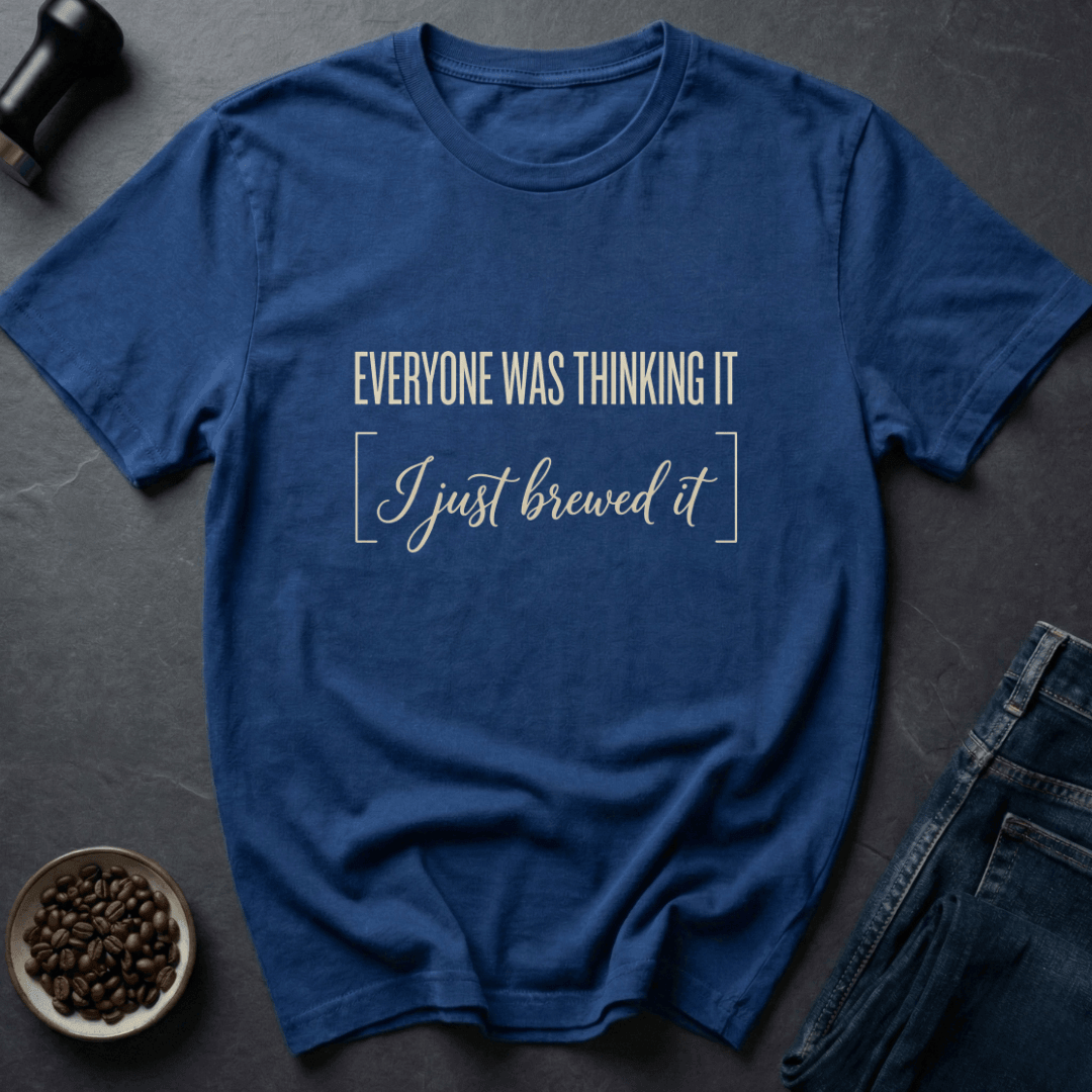 Coffee graphic Just Brewed T-Shirt in Dark Chocolate / S by Caffeine Dept