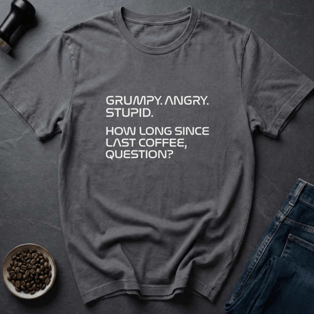 Coffee graphic Last Coffee T-Shirt in Military Green / S by Caffeine Dept