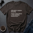 Coffee graphic Last Coffee T-Shirt in Military Green / S by Caffeine Dept