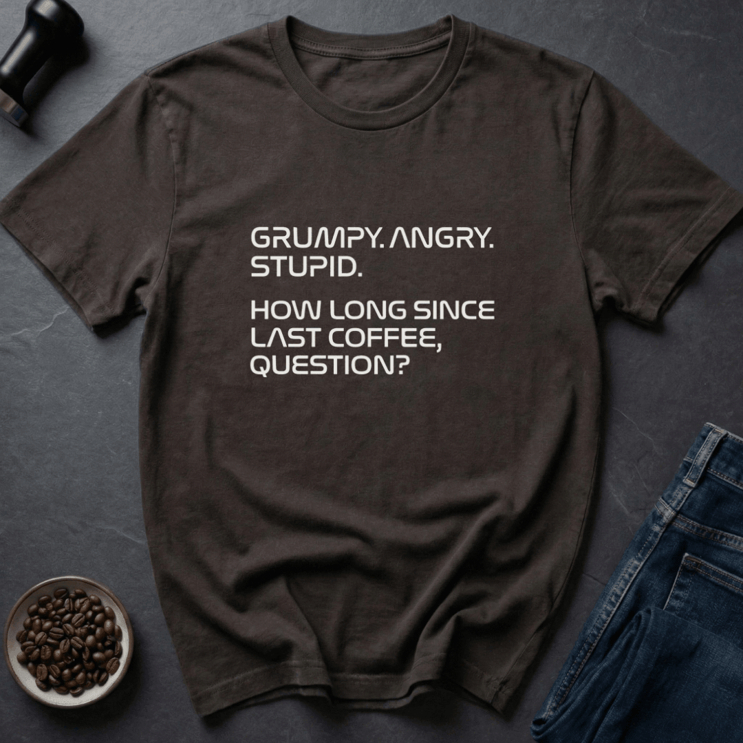 Coffee graphic Last Coffee T-Shirt in Military Green / S by Caffeine Dept