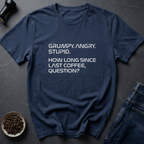 Coffee graphic Last Coffee T-Shirt in Military Green / S by Caffeine Dept