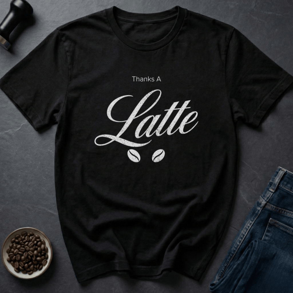 Coffee graphic Latte Appreciation T-Shirt in Black / S by Caffeine Dept