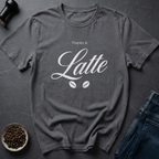 Coffee graphic Latte Appreciation T-Shirt in Charcoal / S by Caffeine Dept