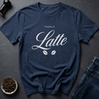 Coffee graphic Latte Appreciation T-Shirt in Navy / S by Caffeine Dept