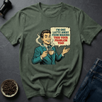 Coffee graphic Latte Warning T-Shirt in Dark Chocolate / S by Caffeine Dept