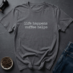 Coffee graphic Life Fuel T-Shirt in Black / S by Caffeine Dept