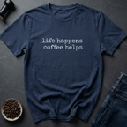 Coffee graphic Life Fuel T-Shirt in Black / S by Caffeine Dept