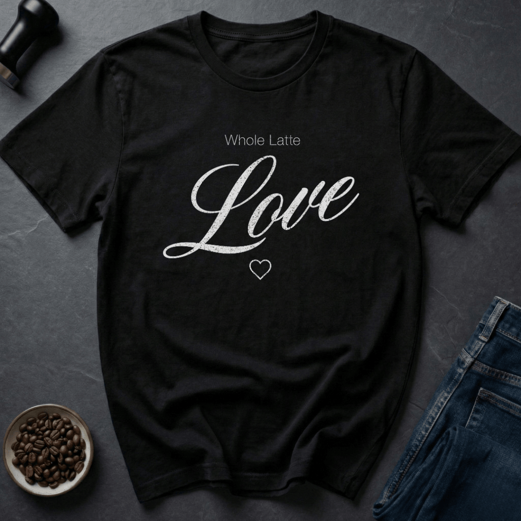 Coffee graphic Love Pun T-Shirt in Black / S by Caffeine Dept