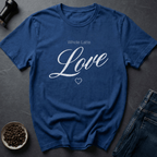 Coffee graphic Love Pun T-Shirt in Royal / S by Caffeine Dept