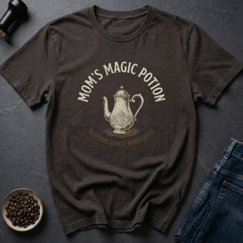 Coffee graphic Magic Potion T-Shirt in Dark Chocolate / S by Caffeine Dept