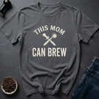 Coffee graphic Mama Barista T-Shirt in Charcoal / S by Caffeine Dept