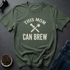 Coffee graphic Mama Barista T-Shirt in Military Green / S by Caffeine Dept