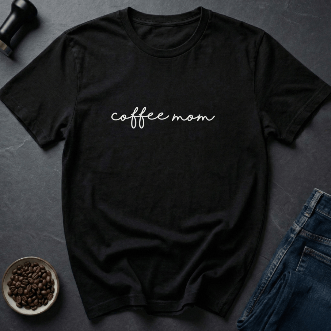 Coffee graphic Mama Beans T-Shirt in Black / S by Caffeine Dept