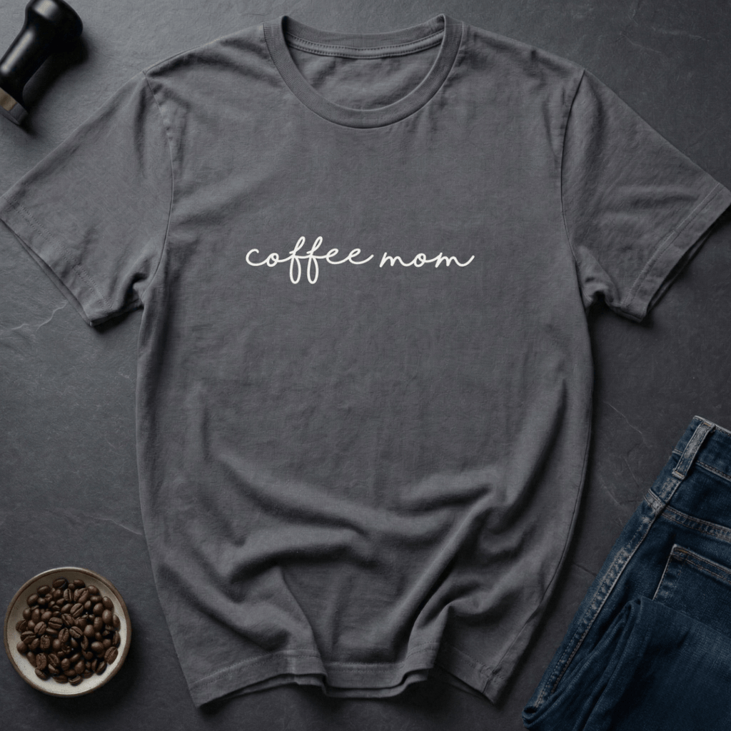 Coffee graphic Mama Beans T-Shirt in Charcoal / S by Caffeine Dept