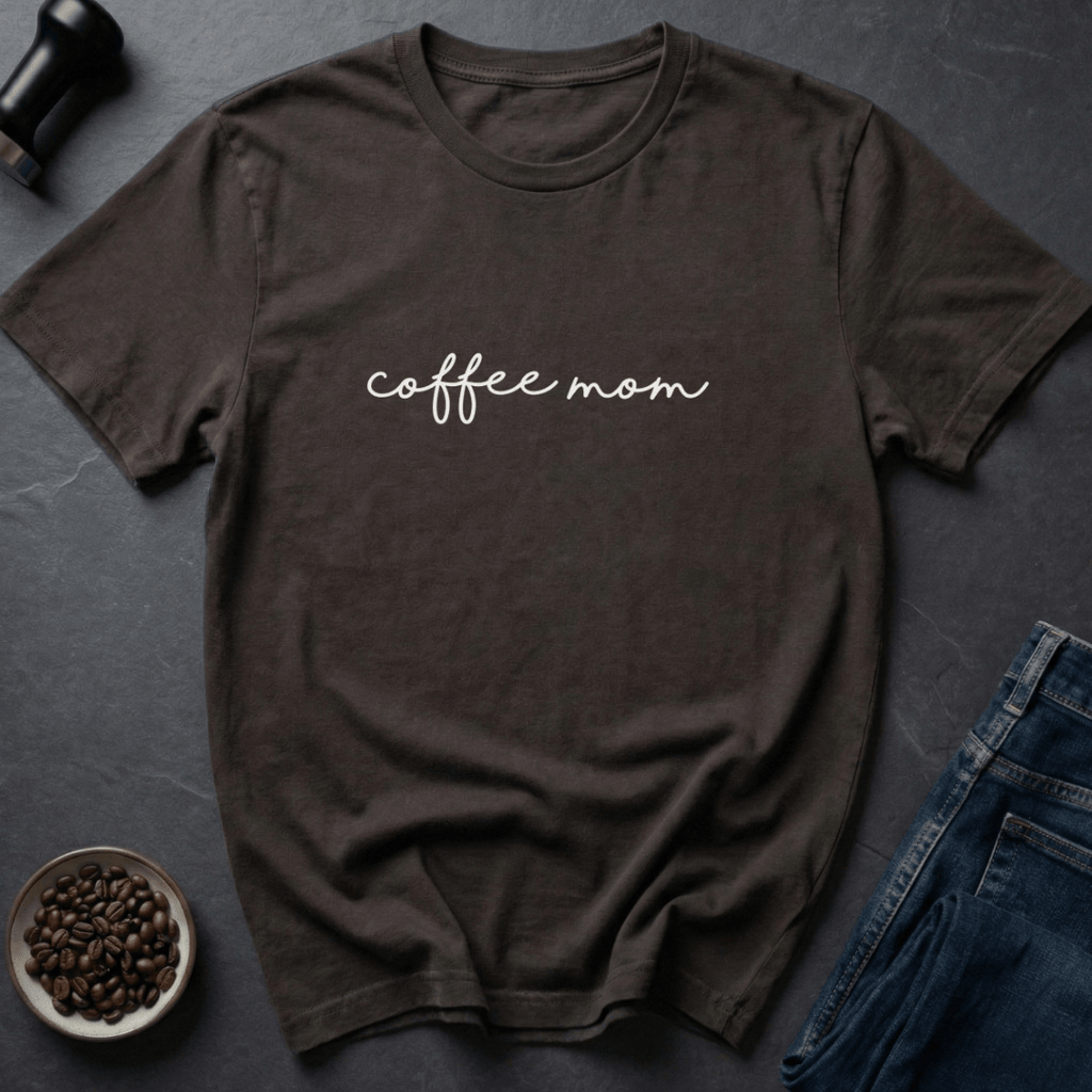 Coffee graphic Mama Beans T-Shirt in Dark Chocolate / S by Caffeine Dept