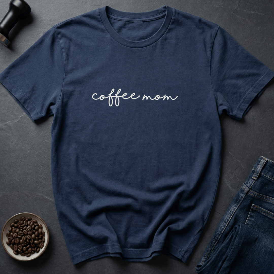 Coffee graphic Mama Beans T-Shirt in Navy / S by Caffeine Dept