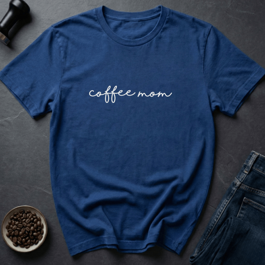 Coffee graphic Mama Beans T-Shirt in Royal / S by Caffeine Dept